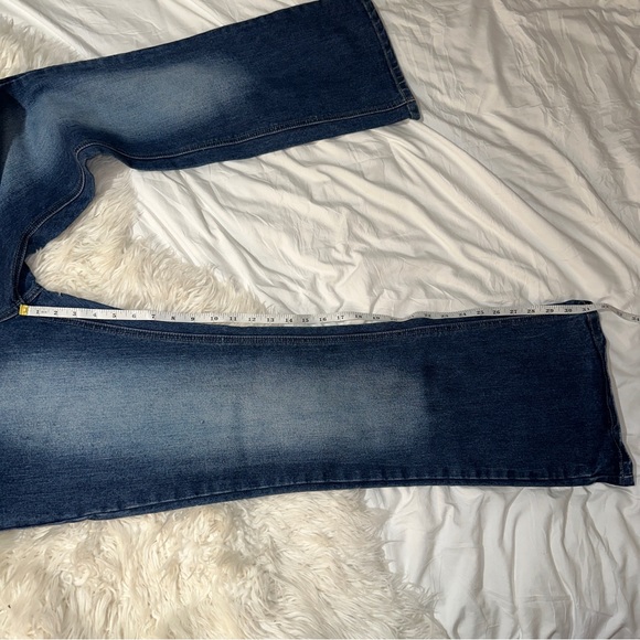 Apollo Jeans | Vintage Y2K Bratz Bootcut Faded Medium Dark Wash Denim Jeans - Picture 10 of 11